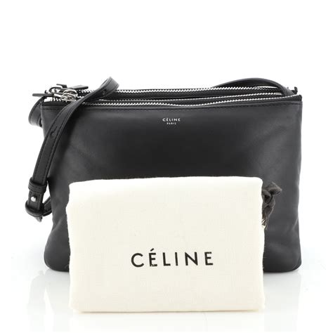 celine trio leather bag